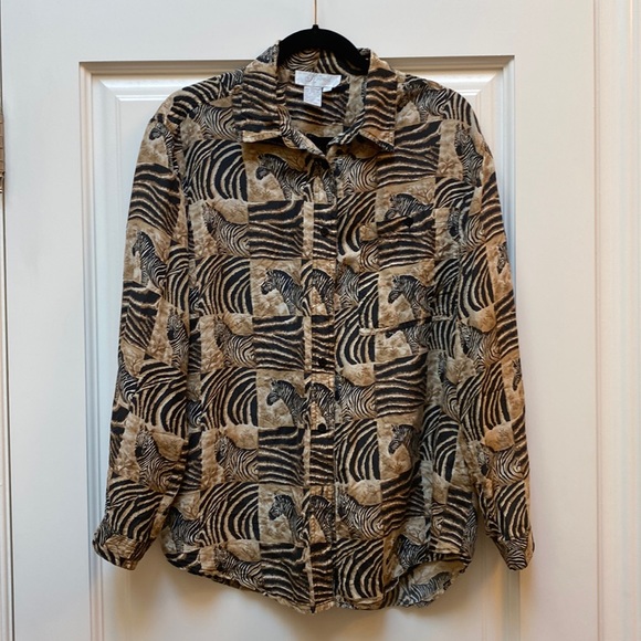 Vintage Pure Silk Blouse - Picture 3 of 6